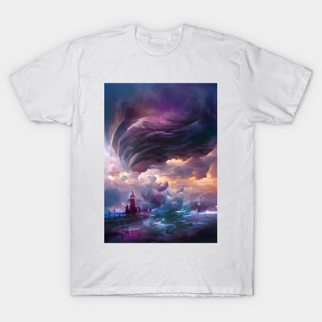 Lighthouse by the storm T-Shirt by Fanbros_art